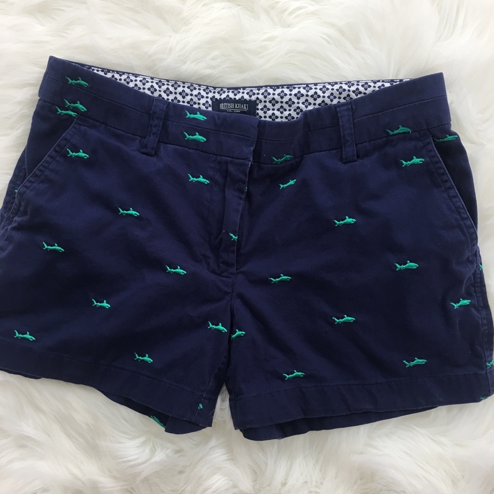 British Khaki Shark Shorts 🦈